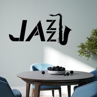 Samolepka Jazz Barva: černá, Velikost: 60 x 32 cm