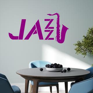 Samolepka Jazz Barva: fialová, Velikost: 100 x 51 cm