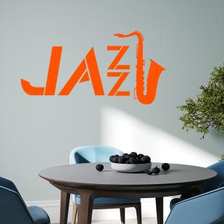 Samolepka Jazz Barva: oranžová, Velikost: 80 x 41 cm