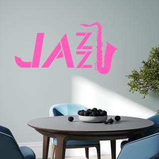 Samolepka Jazz Barva: růžová, Velikost: 60 x 32 cm