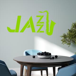 Samolepka Jazz Barva: zelená, Velikost: 100 x 51 cm