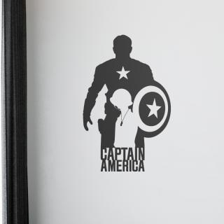 Samolepka Kapitán Amerika silueta