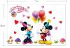 Samolepka Mickey Mouse a Minnie Velikost: 50 x 75 cm