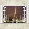 Samolepka Okno s výhledem na Eiffelovu věž