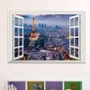 Samolepka Okno s výhledem na Paříž