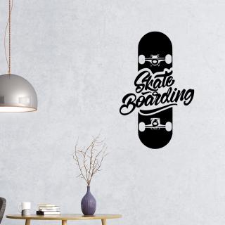 Samolepka Skate Barva: černá, Velikost: 60 x 39 cm