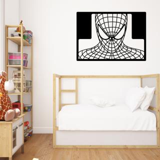 Samolepka Spiderman portrét Barva: černá, Velikost: 100 x 70 cm