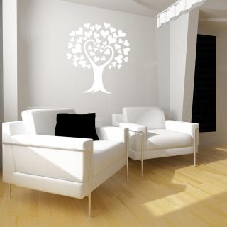 Samolepka Strom lásky Barva: bílá, Velikost: 100 x 142 cm