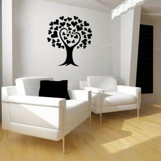Samolepka Strom lásky Barva: černá, Velikost: 100 x 142 cm