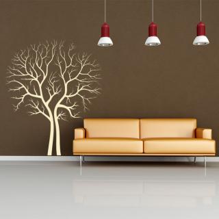 Samolepka Strom na podzim Barva: béžová, Velikost: 100 x 118 cm
