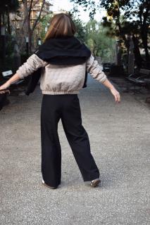 Bunda Bomber Barva: béžová, Velikost: Na míru (šířka nebo více úprav) neleze vrátit