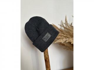 Dětská ribbed beanie Barva: Antracit, Velikost: 38-43