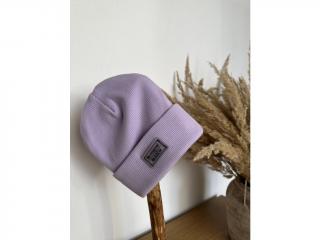 Dětská ribbed beanie Barva: Lila, Velikost: 48-53