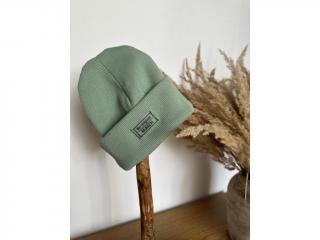Dětská ribbed beanie Barva: Mentol, Velikost: 38-43