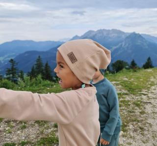 Jednovrstvá žebrovaná čepice Velikost: Na míru (bílá, lila, jeans, vínová)