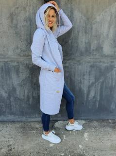 Kardigan "MEGA HOOD" Barva: Šedý melange, Velikost: XL