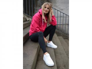 Lehká softshellová bunda s klokaní kapsou Barva: MAGENTA, Velikost: S/M