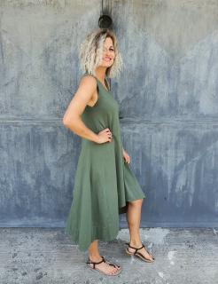 SUMMER LOVE DRESS Barva: Khaki, Velikost: S/M