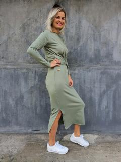 Wrap dress Barva: Khaki, Velikost: L/XL (prsa 112/118)