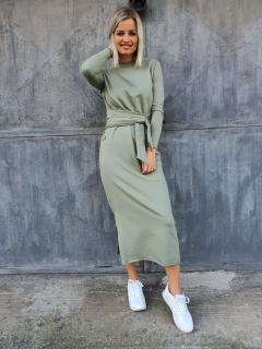 Wrap dress Barva: Khaki, Velikost: Na míru