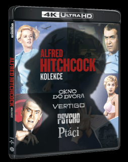 Alfred Hitchcock (4k Kolekce, Psycho, Ptáci, Vertigo, Okno do dvora, 4x 4k Ultra HD Blu-ray)