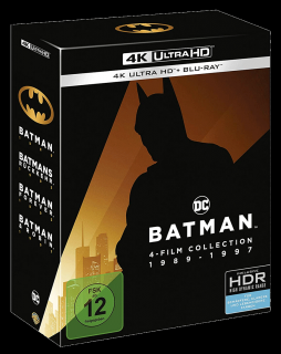 Kolekce Batman (4x 4k: Batman, Batman se vrací, Batman navždy, Batman a Robin)