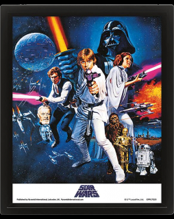 Lentikulární 3D obraz Star Wars: Nová naděje (26 x 21 cm)