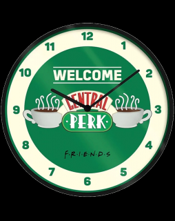 Nástěnné hodiny Přátelé: Central Perk (24,5 x 24,5 cm)