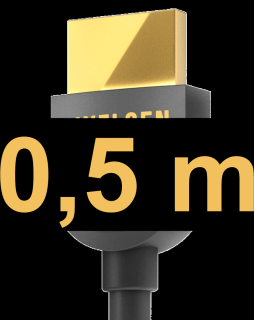 Pixelgen Series 8 | HDMI 2.1 kabel s THX certifikací (8k, HDR, 12-bit WCG, HFR, 48Gbps) Délka: 0,5 m (50 cm)