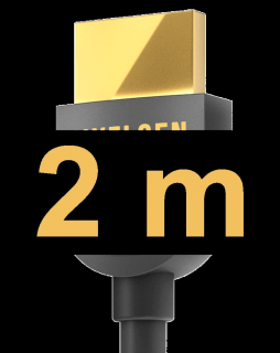 Pixelgen Series 8 | HDMI 2.1 kabel s THX certifikací (8k, HDR, 12-bit WCG, HFR, 48Gbps) Délka: 2 m (200 cm)