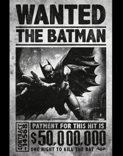Plakát DC Comics: Batman - Wanted (91,5 x 61 cm)