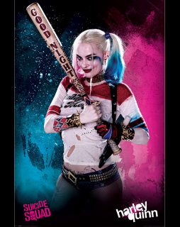 Plakát DC Comics:  Sebevražedný oddíl - Harley Quinn (91 x 61 cm)