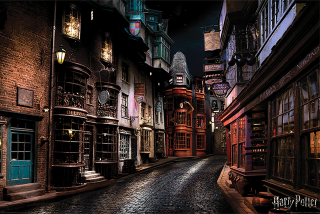 Plakát Harry Potter: Příčná ulice (61 x 91,5 cm)