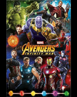 Plakát Marvel: Infinity War - Hlavní hrdinové (91,5 x 61 cm)