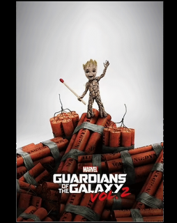Plakát Marvel: Strážci galaxie 2 - Baby Groot a Dynamit (61 x 91,5 cm)