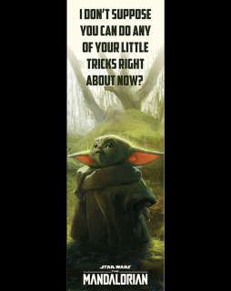 Plakát na dveře Star Wars: Mandalorian - Special Tricks (158 x 53 cm)