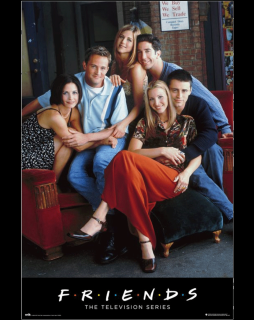 Plakát Přátelé / Friends: Hlavní hrdinové Joey, Rachel, Monica, Ross, Phoebe, Chandler (91,5 x 61 cm)