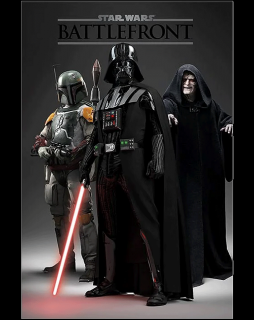Plakát Star Wars Battlefront: Darth Vader, Boba Fett a Darth Sidious (91,5 x 61 cm)