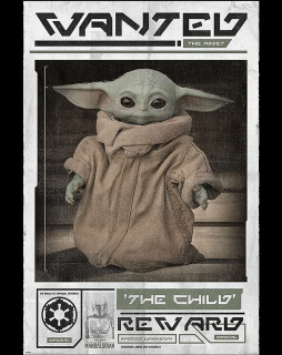 Plakát Star Wars - Mandalorian: Wanted - The Child (91,5 x 61 cm)