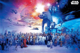 Plakát Star Wars Universe (Postavy ze světa Hvězdných válek, 91,5 x 61 cm)