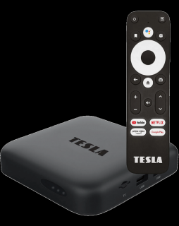 TESLA MediaBox XA400 | Android TV s oficiální Google certifikací | 4k HDR Streaming pro Netflix, HBO Max, Disney+, VOYO,  Spotify, české IPTV a další!