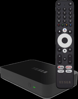 TESLA MediaBox XT850 (DVB-T2 set-top box + Android TV | Google certifikace | 4k HDR Streaming: Netflix, Disney+, VOYO, MAX, Spotify, CZ IPTV ad.)