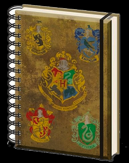 Zápisník Harry Potter: Bradavice (A5, kroužkovaný, linkovaný)