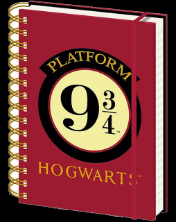 Zápisník Harry Potter: Nástupiště 9 a 3/4 (A5, 160 stran)