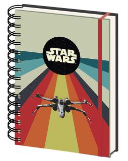 Zápisník Star Wars: Retro X-Wing (A5, 90 listů - 180 stran)