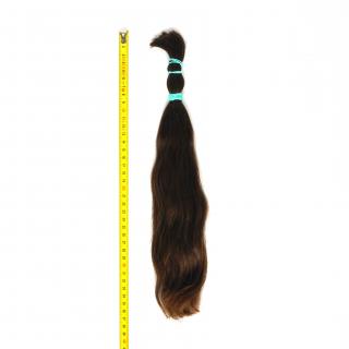 Evropské vlasy, hnědé, 35 cm, 55 gr.