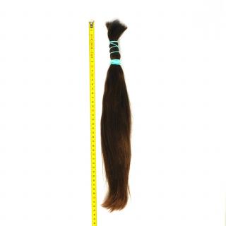 Evropské vlasy, hnědé, 42 cm, 81 gr.