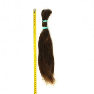 Evropské vlasy, světle hnědé, 33 cm, 102 gr.
