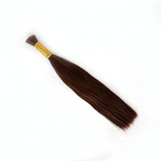Pravé vlasy double drawn, barva 3. délka vlasů: 40 cm, Druh vlasů: Kvalita výběr