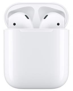 Sluchátka Apple AirPods (2019) bílá  ..Použito ..Kosmetické oděrky na pouzdře ..Poškozený plast na pouzdře ..Náhradní krabice ..Pouzdro věvnitř…